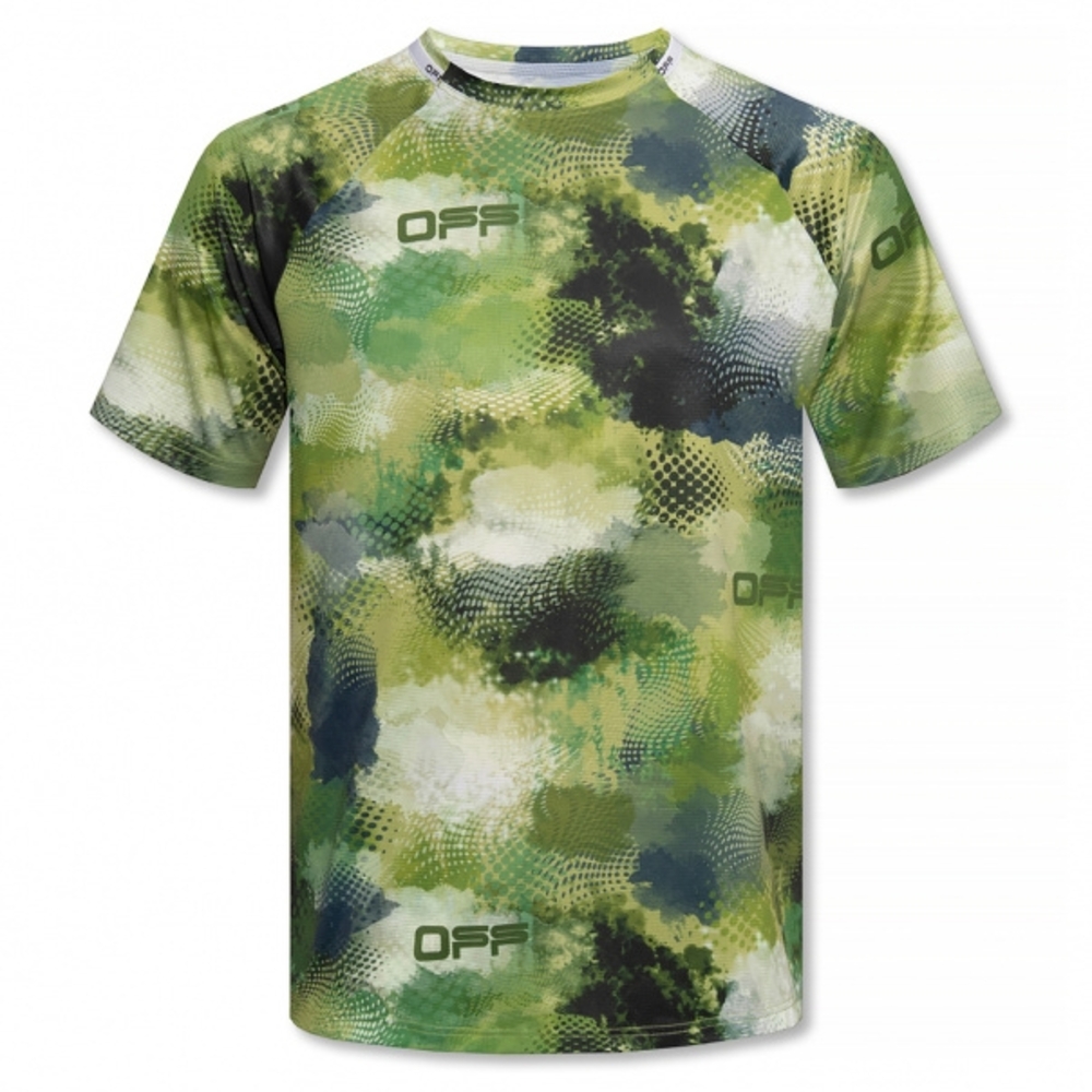 OFF-WHITE ACTIVE TECH FABRIC MESH T-SHIRT